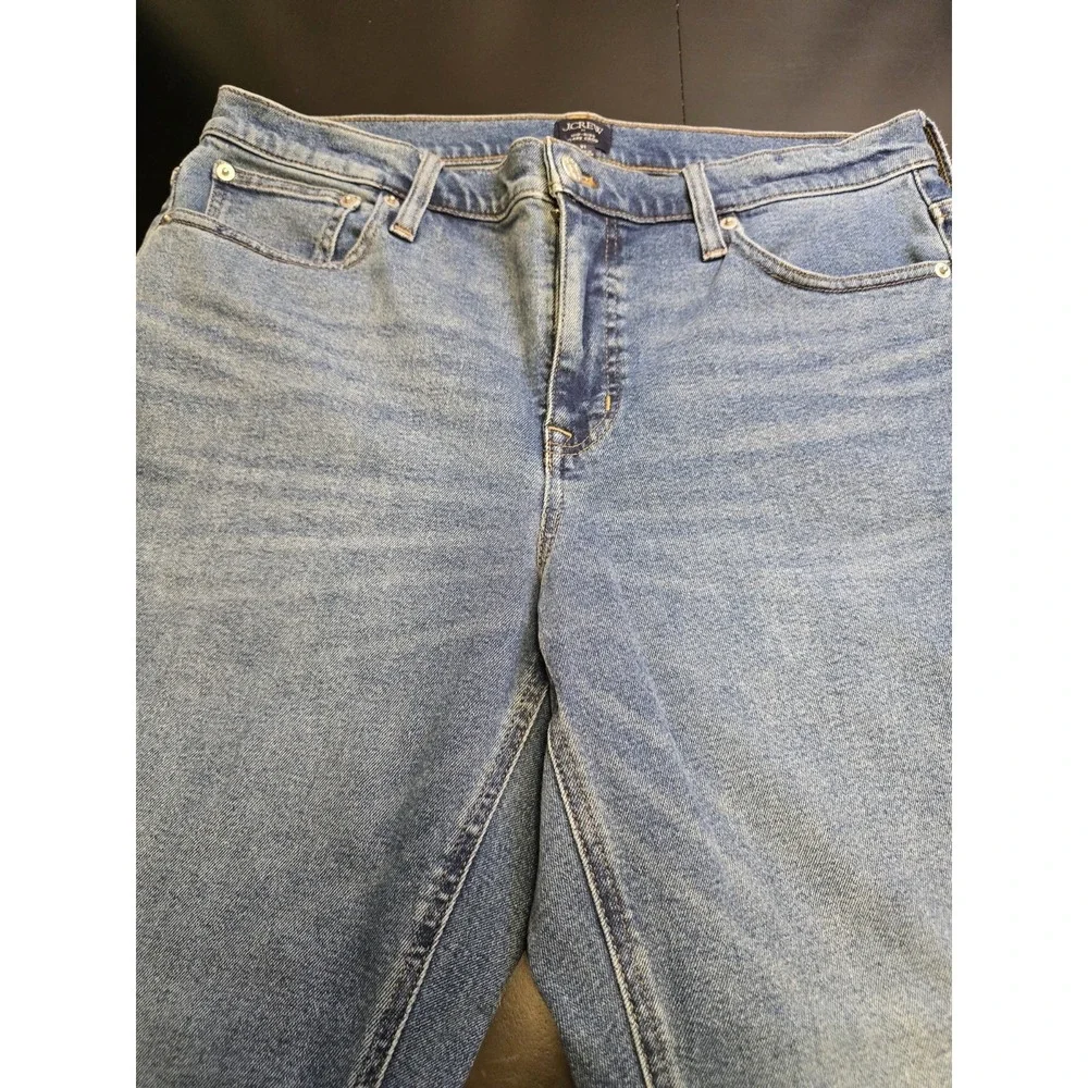 J.Crew Re-Imagined Mid-Rise Flare Crop Jeans‎ Size 31 Blue Wash Sustainable